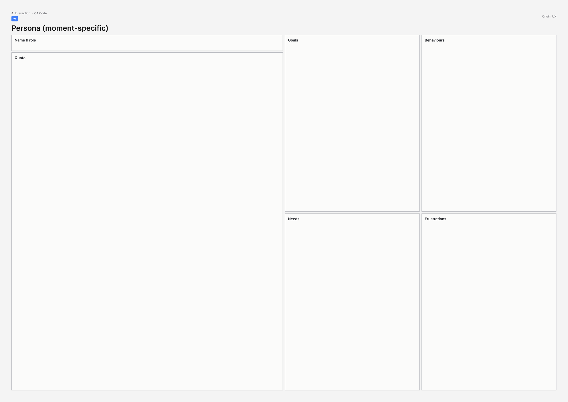 A3 template for Persona (moment-specific).