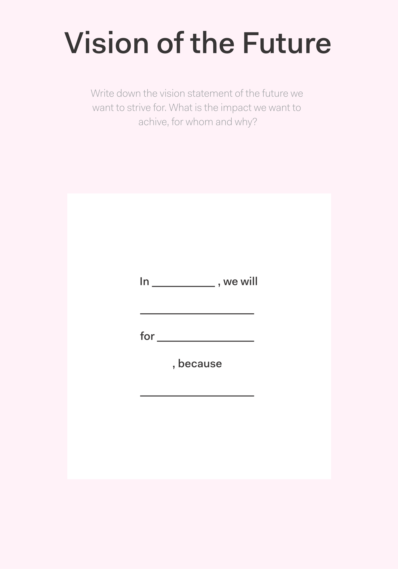 Published toolkit page for Vision of the future.