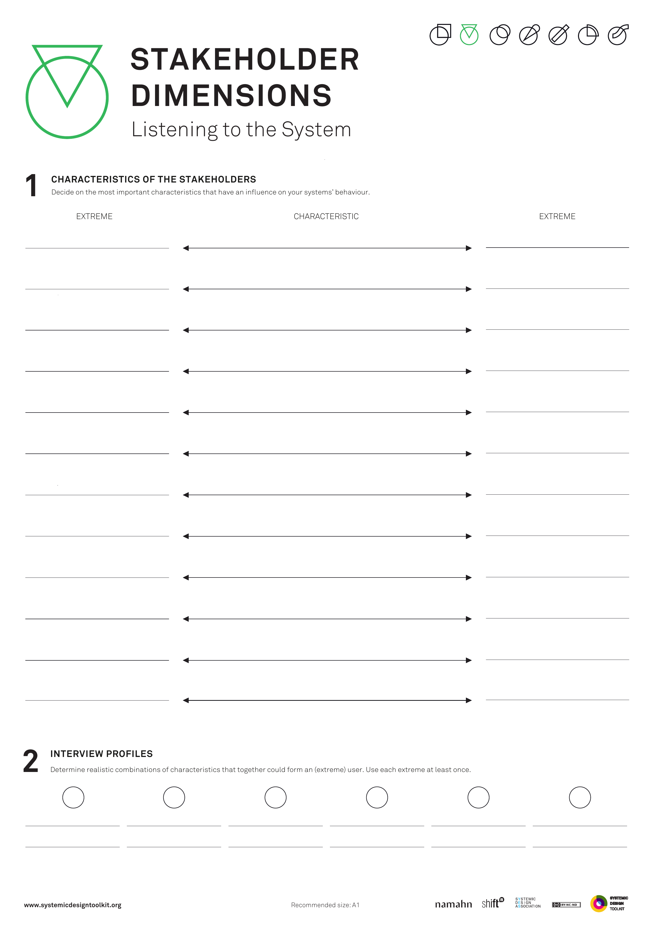 Published Systemic Design Toolkit poster for Stakeholder Discovery.